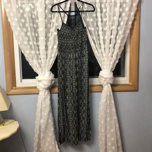 Black and white maxi dress